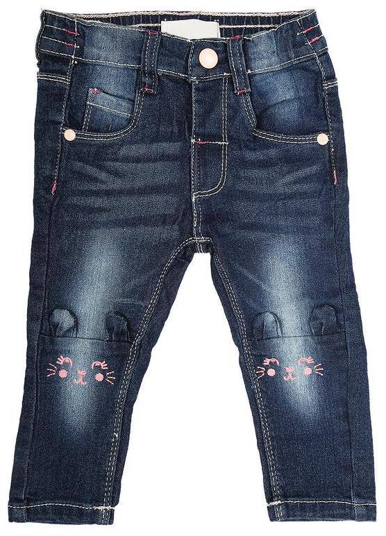 Shishu Baby girl Denim Embroidered Jeans - Blue