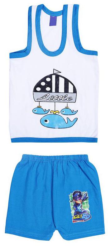 

Shishu Unisex Top bottom set - Blue