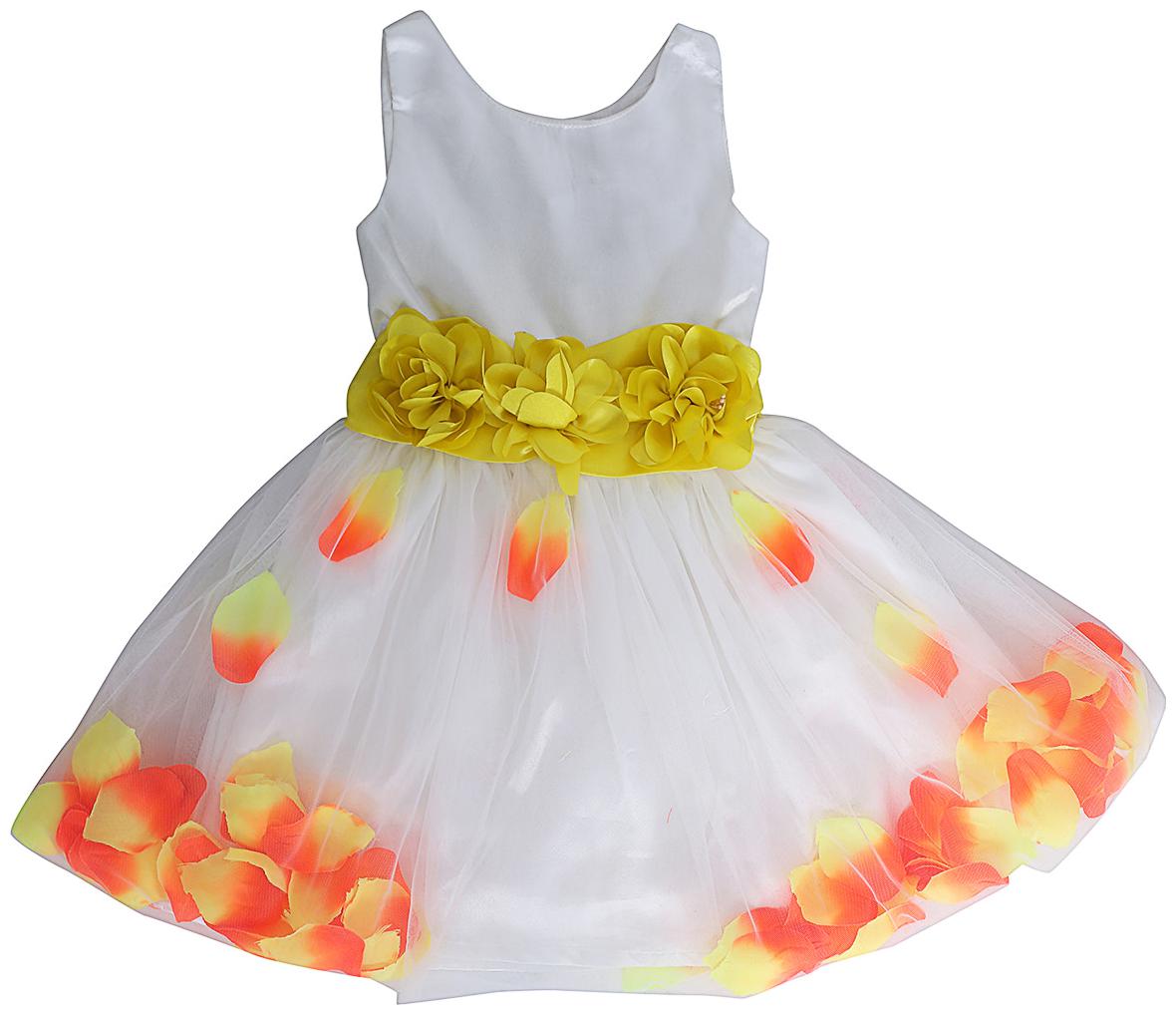 

Shishu Multi Satin Sleeveless Knee Length Princess Frock ( Pack of 1 )