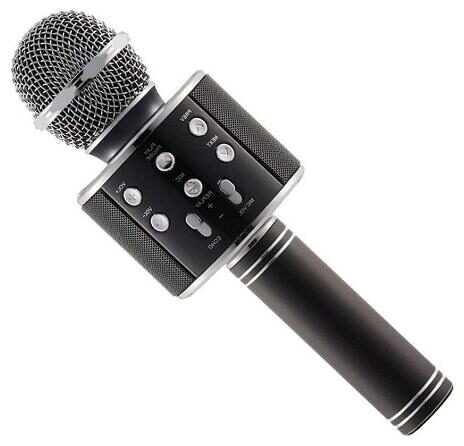 

ShopAIS WS-858 Wireless Bluetooth Microphone with Speaker Audio Recording (Multicolor)