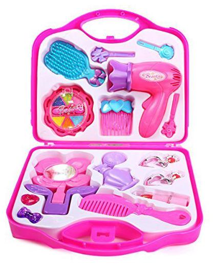 

Shrines Pretend Makeup Kit Cosmetic Pretend Play Set for Kids