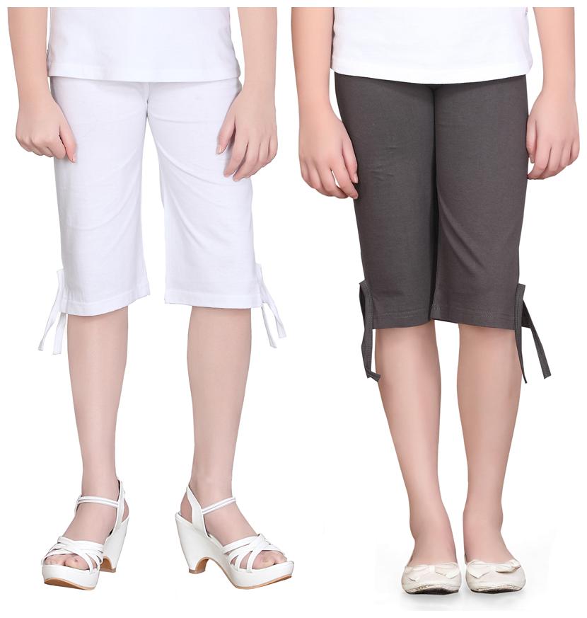 

Sinimini Girls Multicolor Capri (10-12 Years) (Pack Of 2)