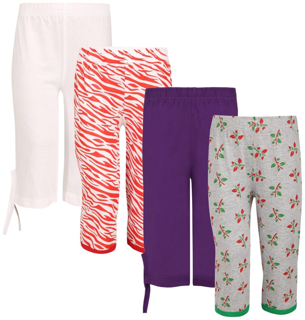 

Sinimini Girl Cotton Printed Capri - Multi