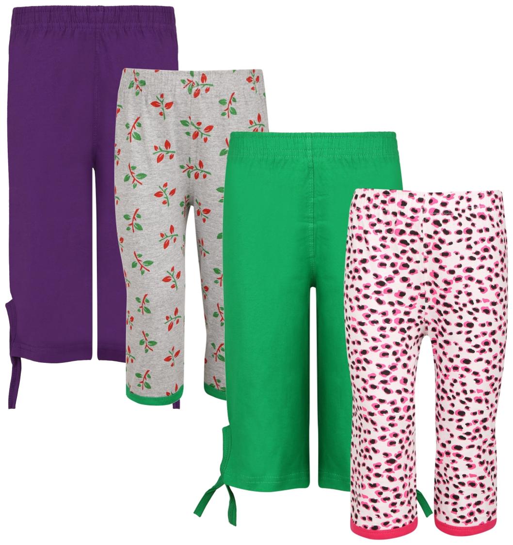 

Sinimini Girl Cotton Printed Capri - Multi
