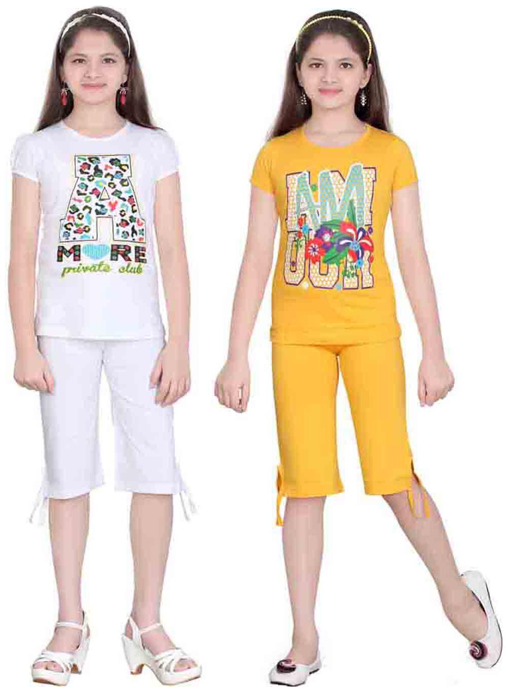 

Sinimini Multi Color Top And Capri Pack Of 2 (2-3 Years)