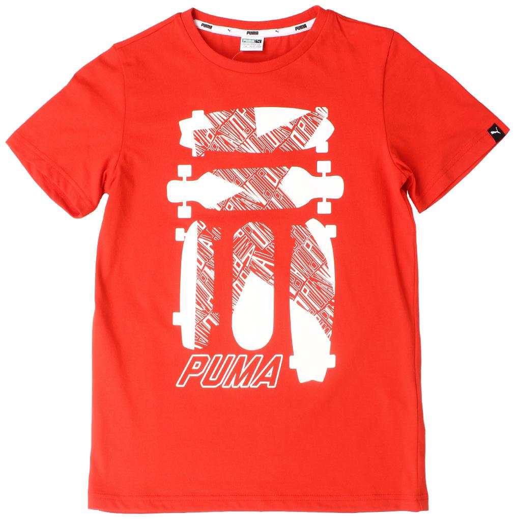 

Puma Boy Cotton Printed T-shirt - Red
