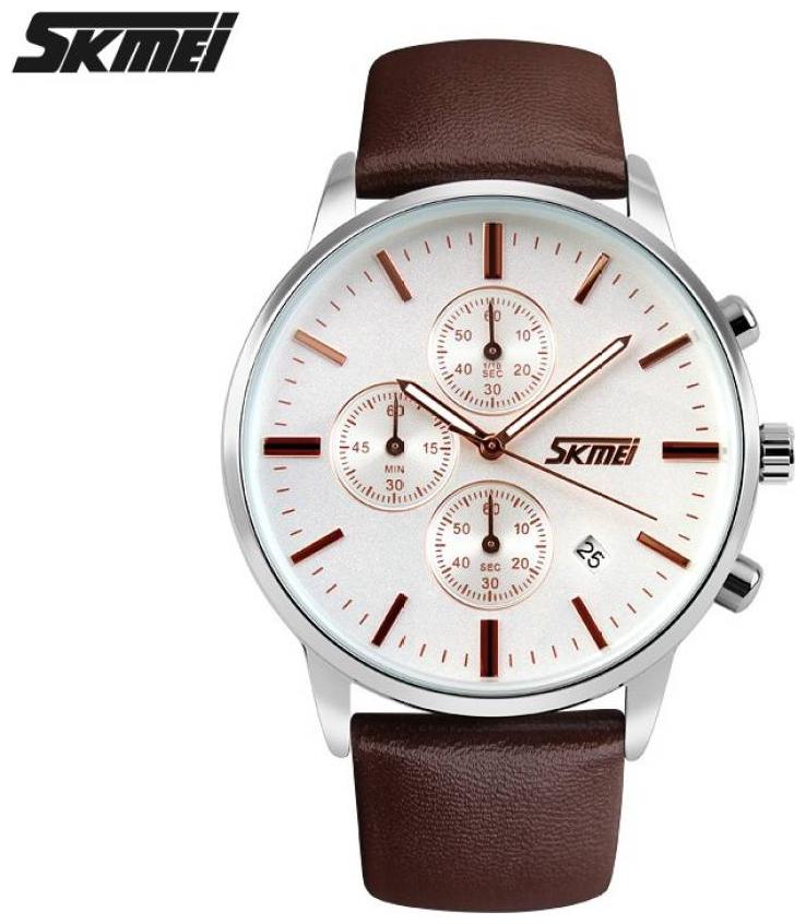 

Skmei Original 9103 White Brown Watch