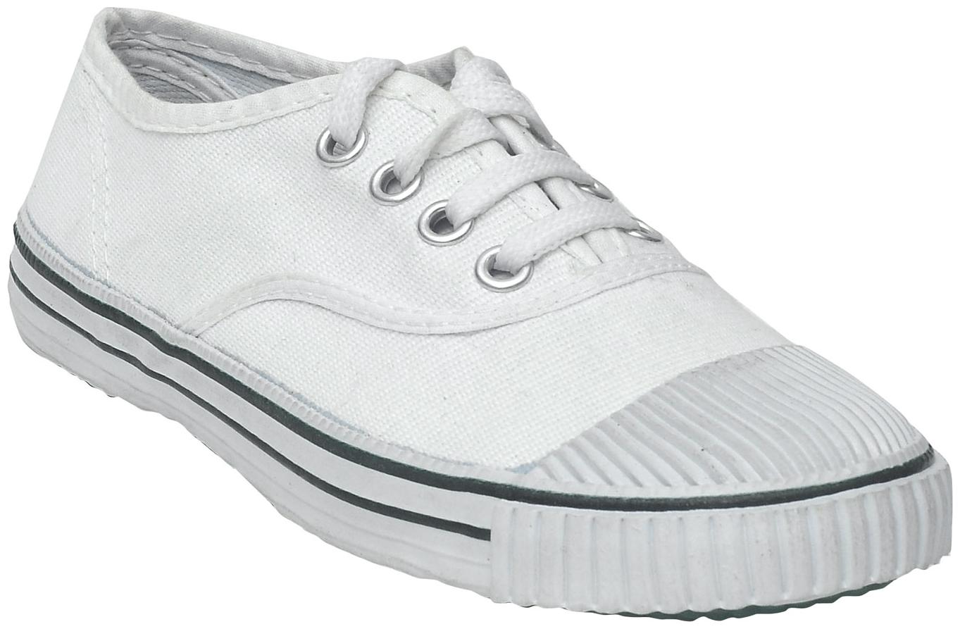 

Ajanta White Boys School Shoes