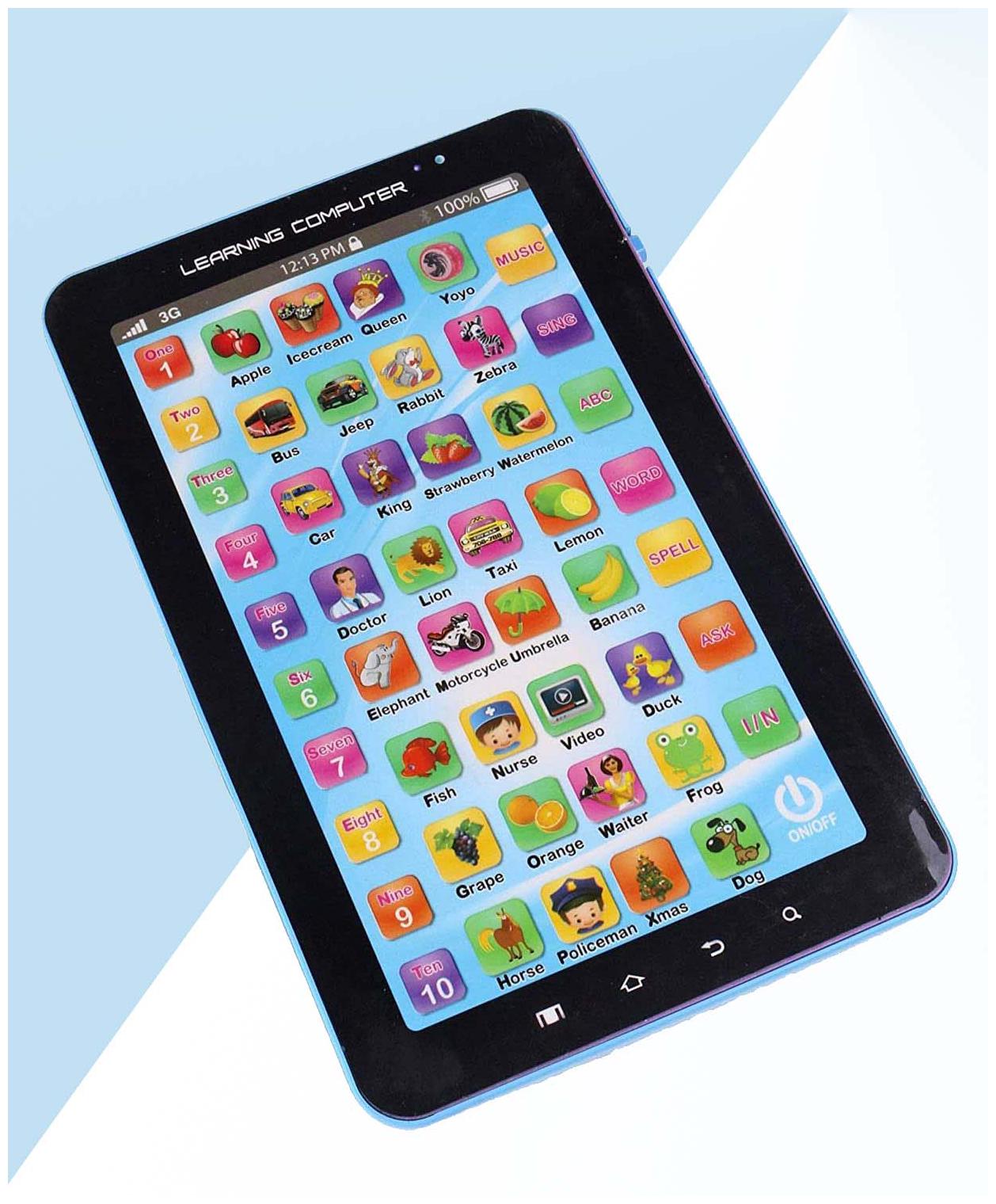 

Smart learning P-1000 tab Computer with Music and Sound Effects for 3 years and Above kids (1pc Blue)