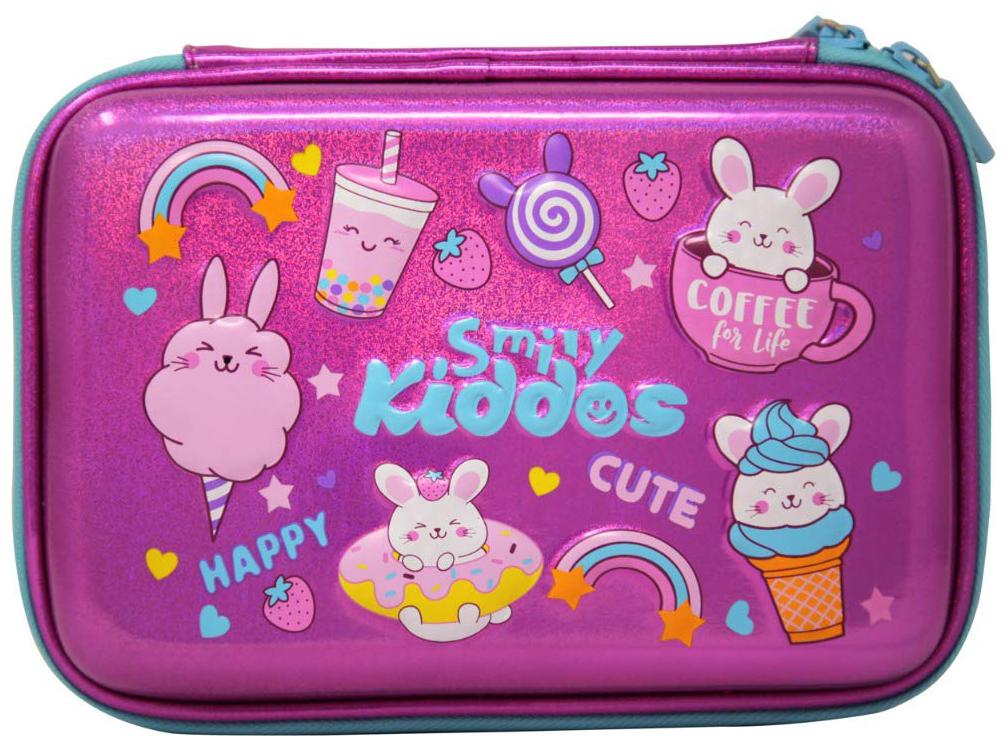 

Smily Kiddos Sparkle Bunny Theme School Pencil Case For Boys And Girls (Pink)