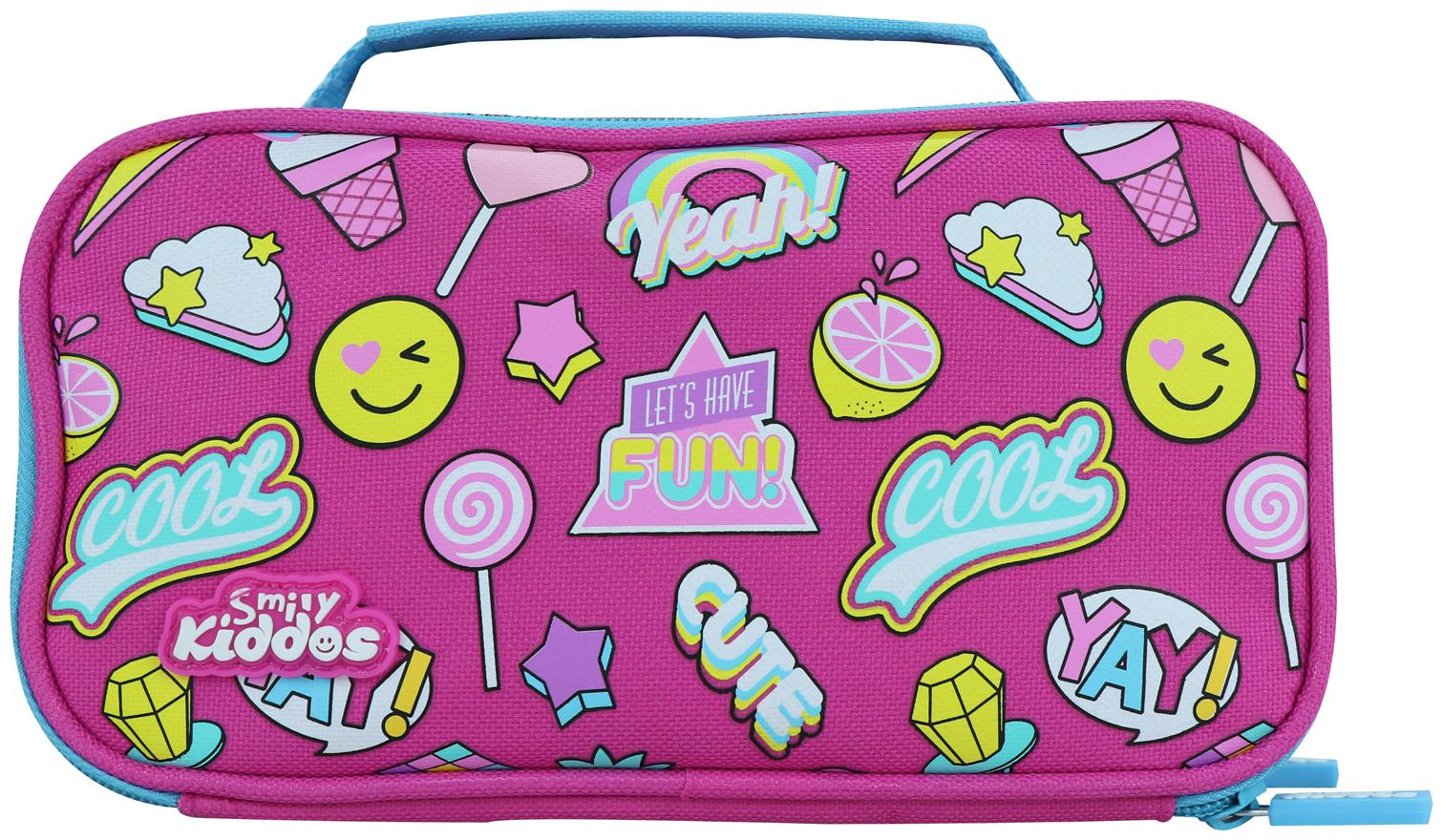 

Smily Multipurpose Pencil Case Fun theme (Pink) Kids School Pencil Case Boys Girls Pencil Case Pencil Case For Students Cute Pencil Case For Girls School Pencil Case For Boys