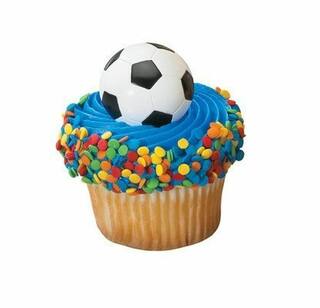 Buy Soccer Rings Party Cupcake Toppers Cake Decorations Sports