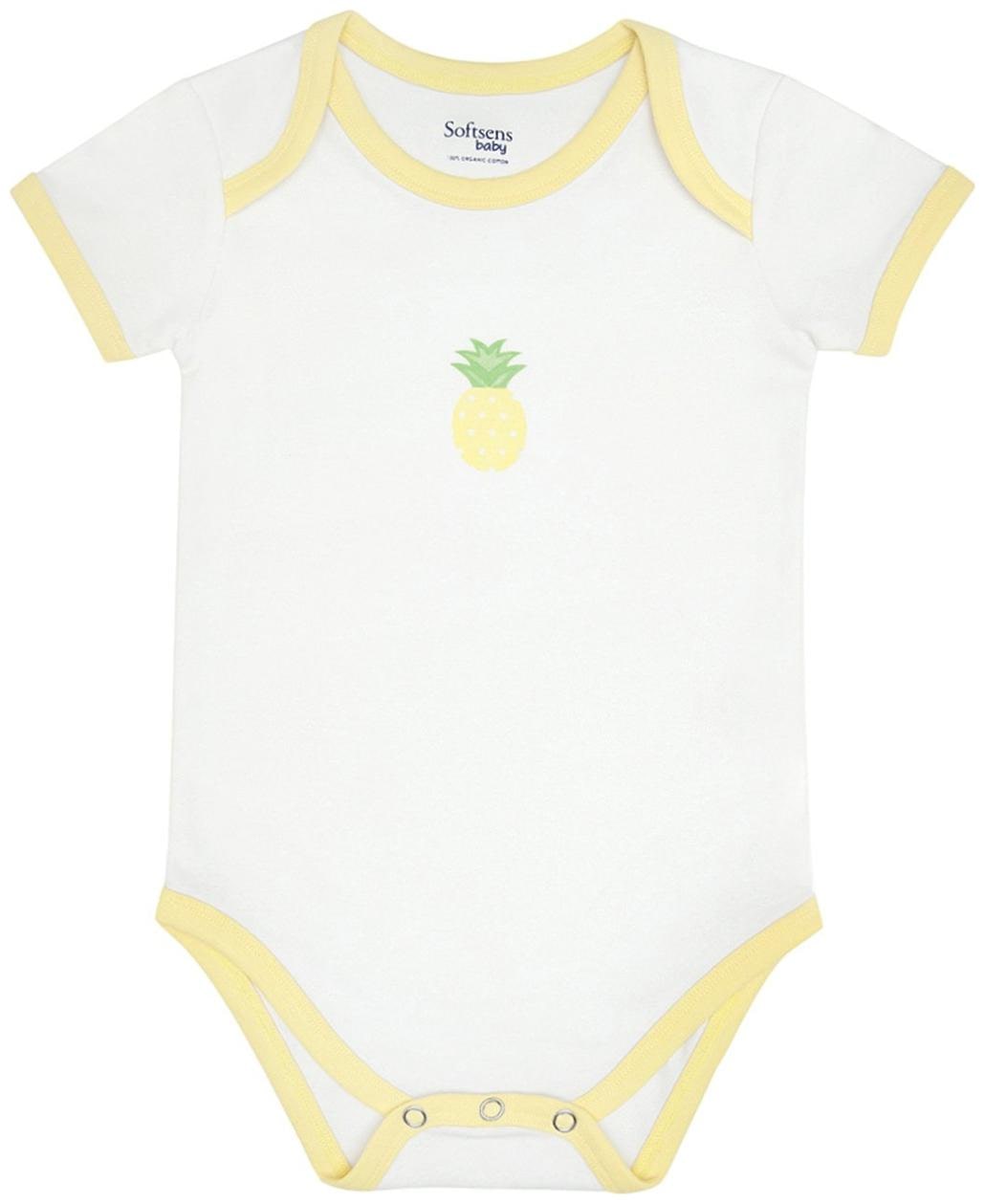 

Softsens Baby boy Cotton Solid Winterwear onesie and romper - Yellow