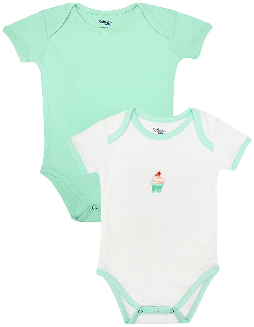

Softsens Baby boy Cotton Solid Winterwear onesie and romper - Multi