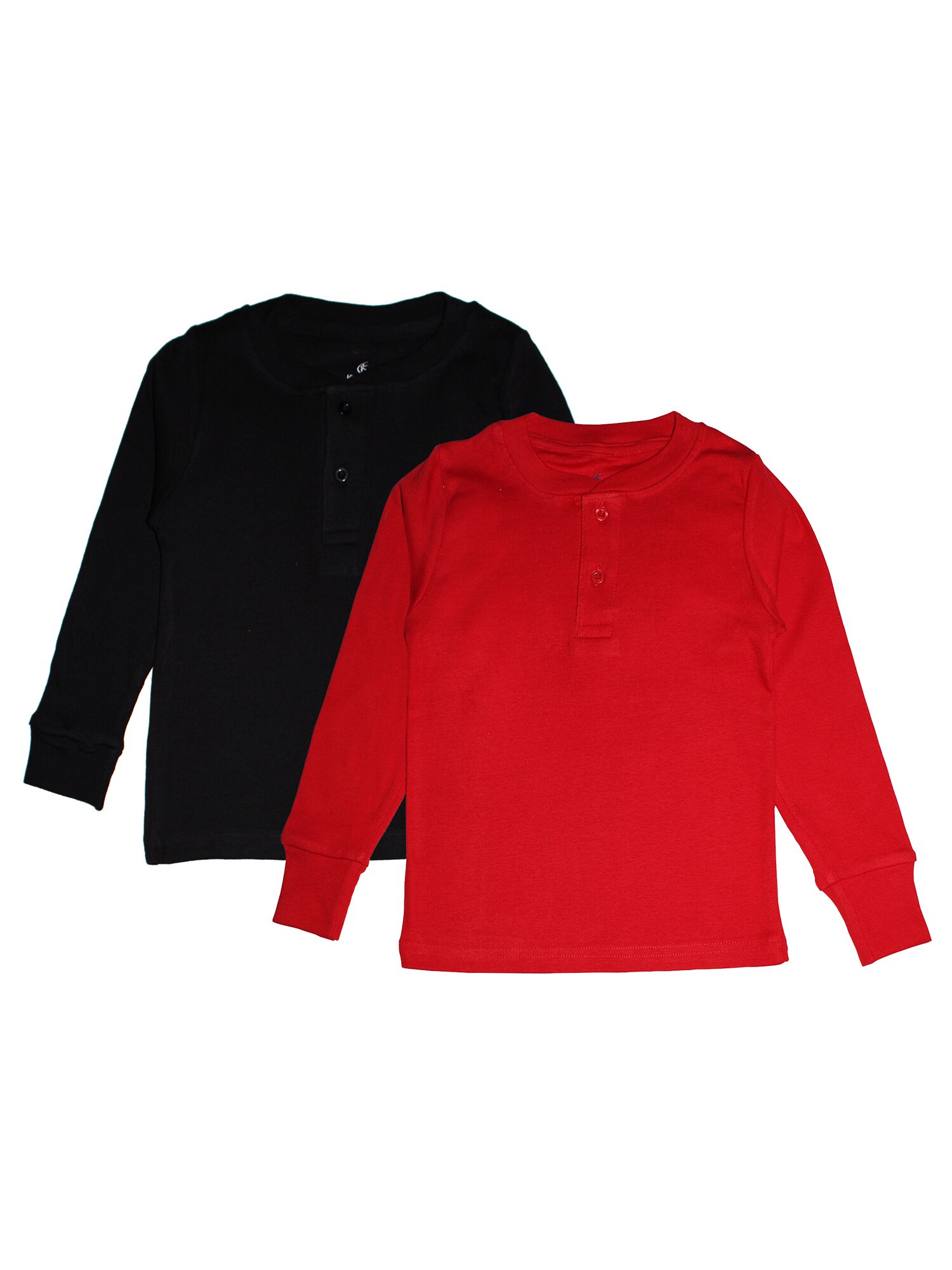 

KiddoPanti Boy Cotton Solid T-shirt - Red Black