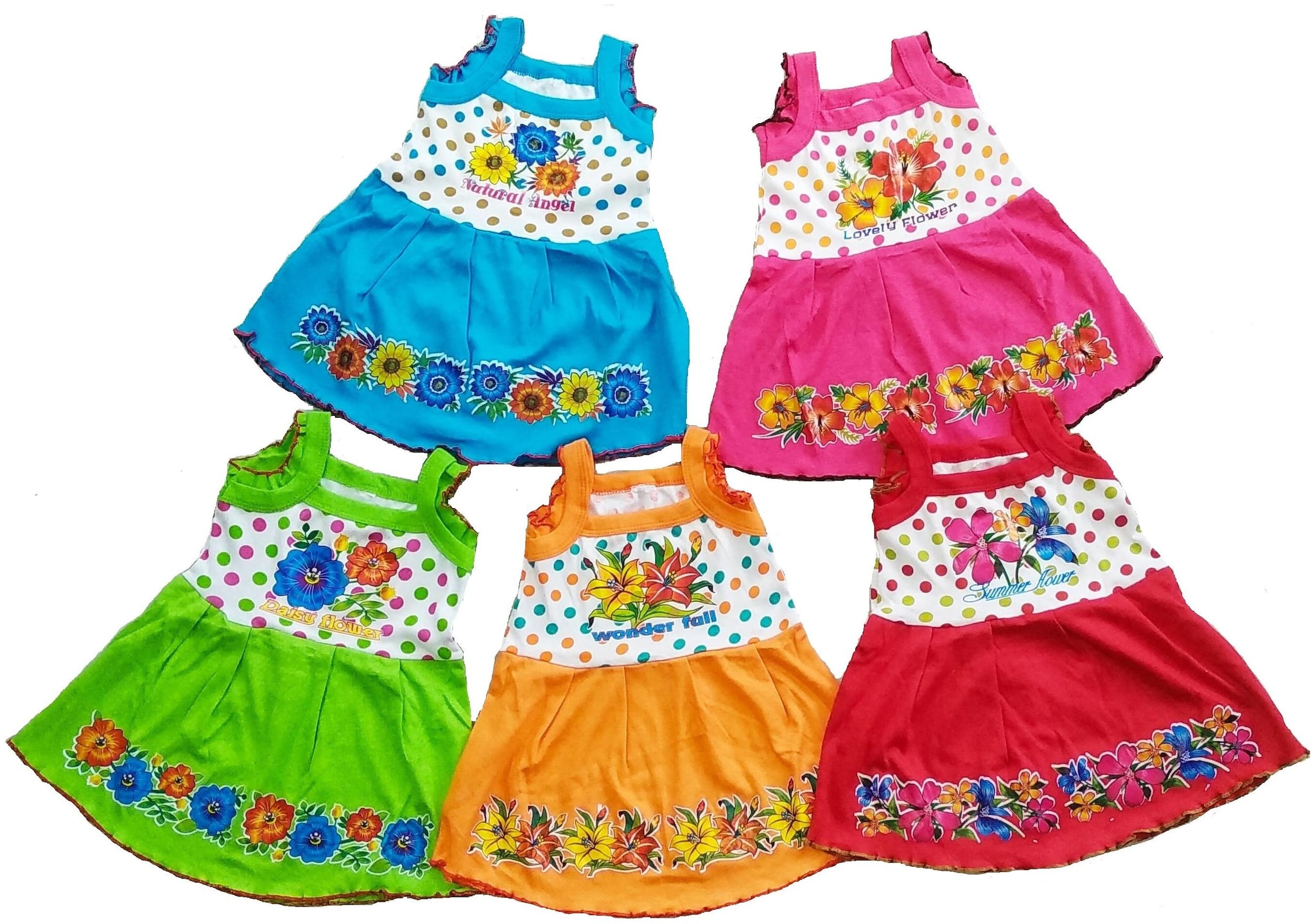 

Sonpra Baby girl Cotton Floral Princess frock - Multi