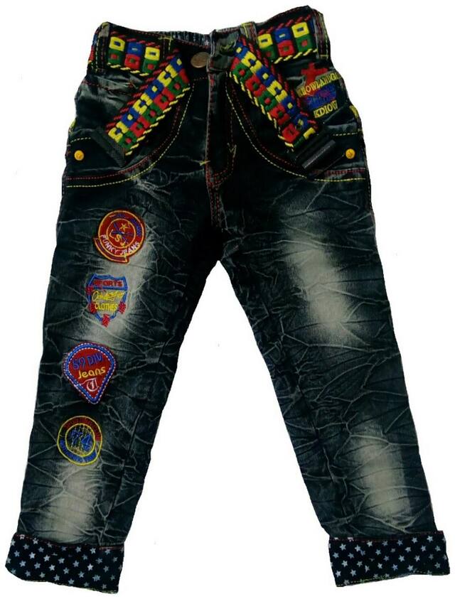 Sonpra Boy's Regular fit Jeans - Black