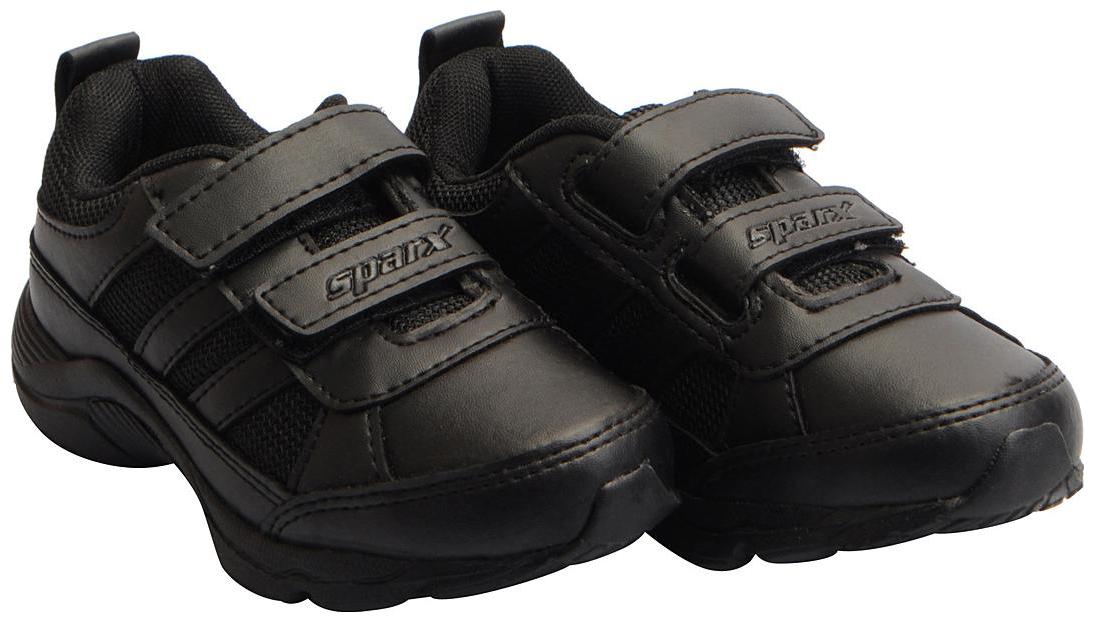sparx black school shoes