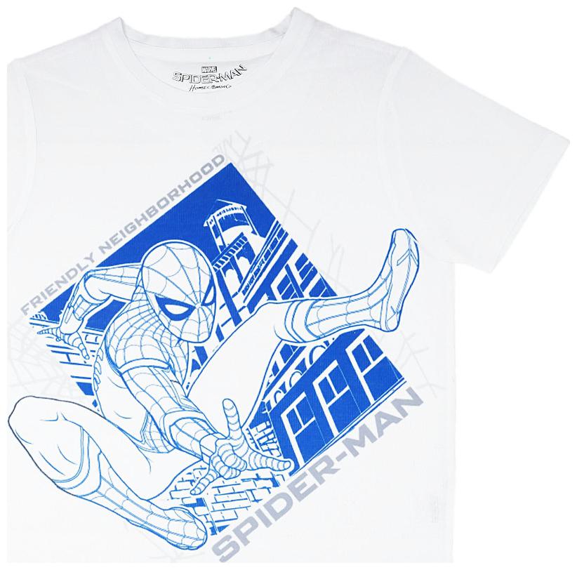 

Spider-Man Boy Polyester Printed T-shirt - White