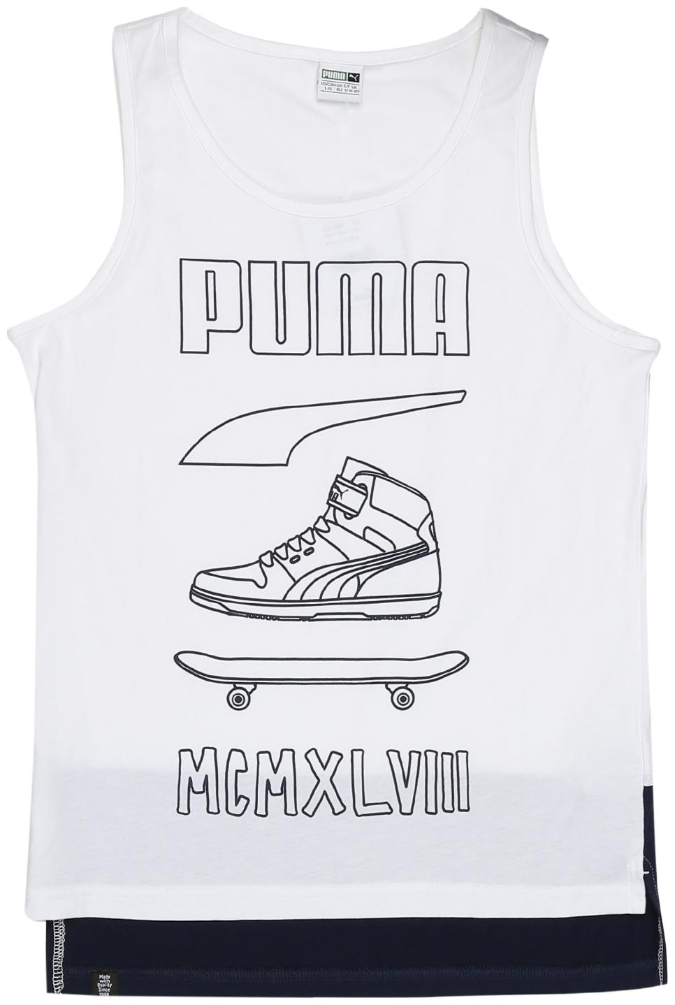 

Puma Boy Blended Printed T-shirt - White