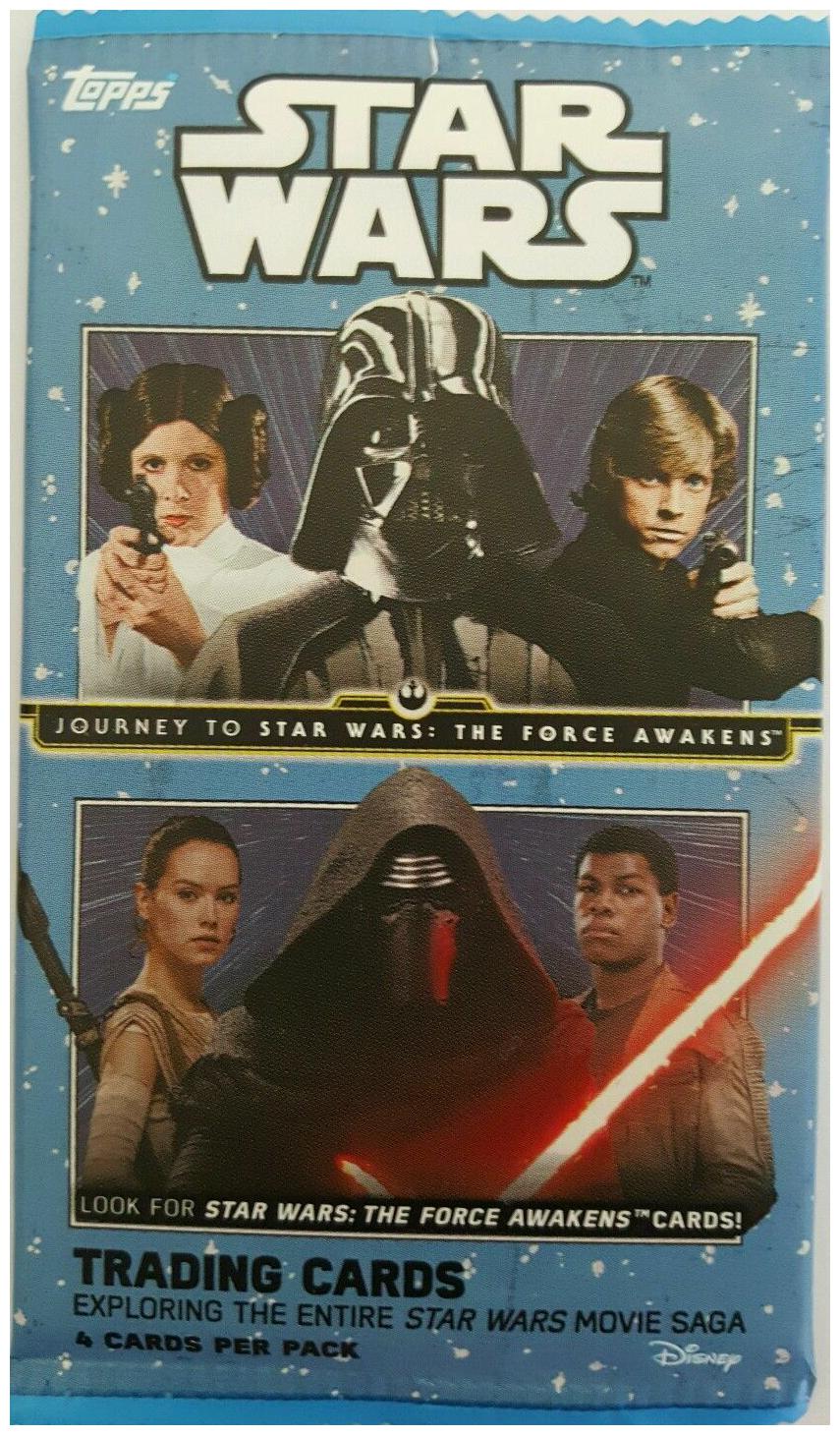 

Star Wars or Star Trek Topps Trading Cards Booster Packs Brand New Unopened