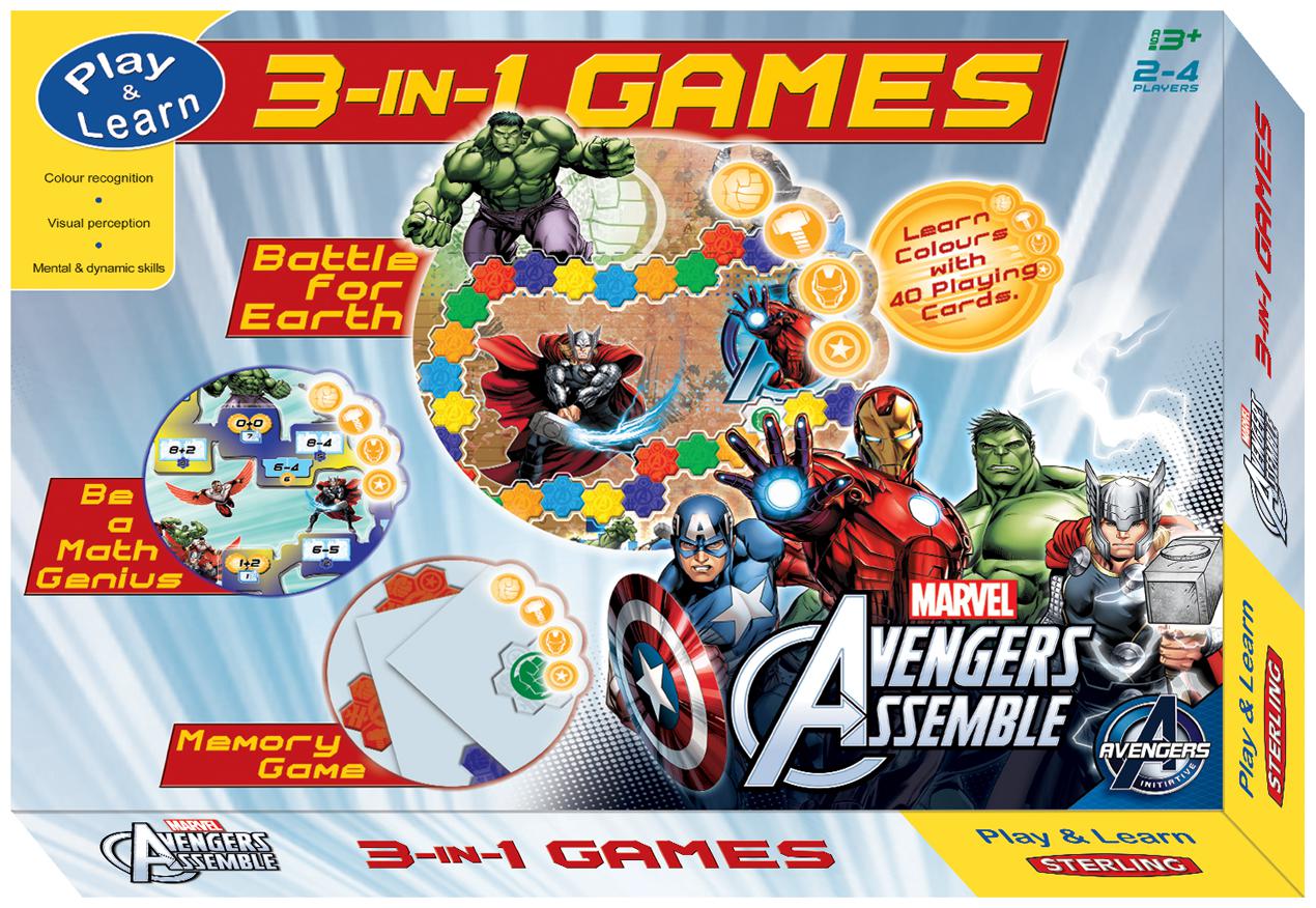 

Sterling Avengers 3 in 1 Game Battle Box