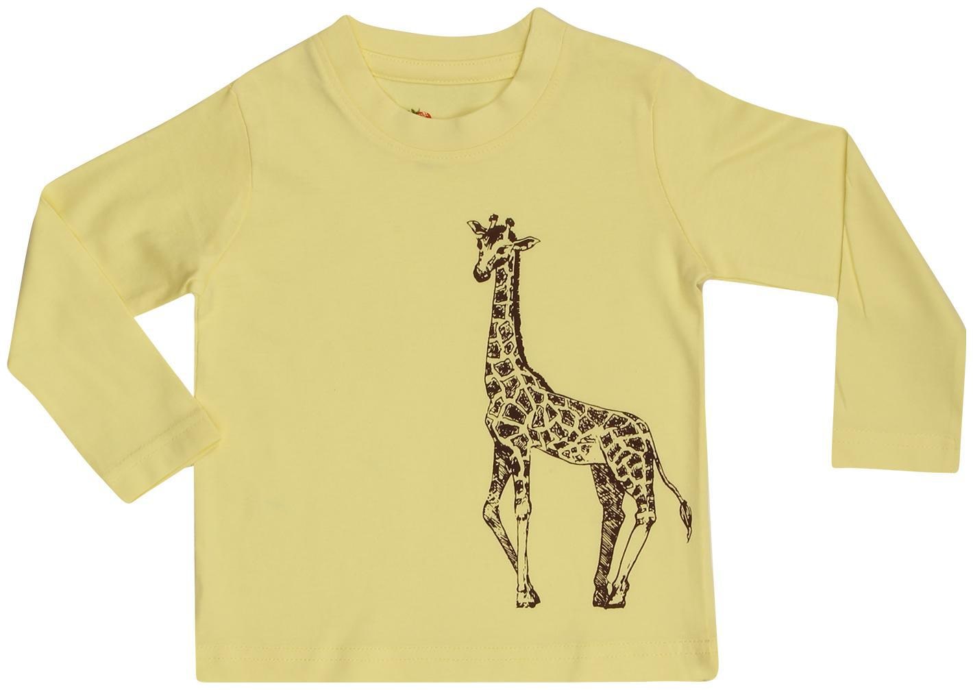 

Strawberry Cotton Printed T shirt for Baby Boy - Yellow