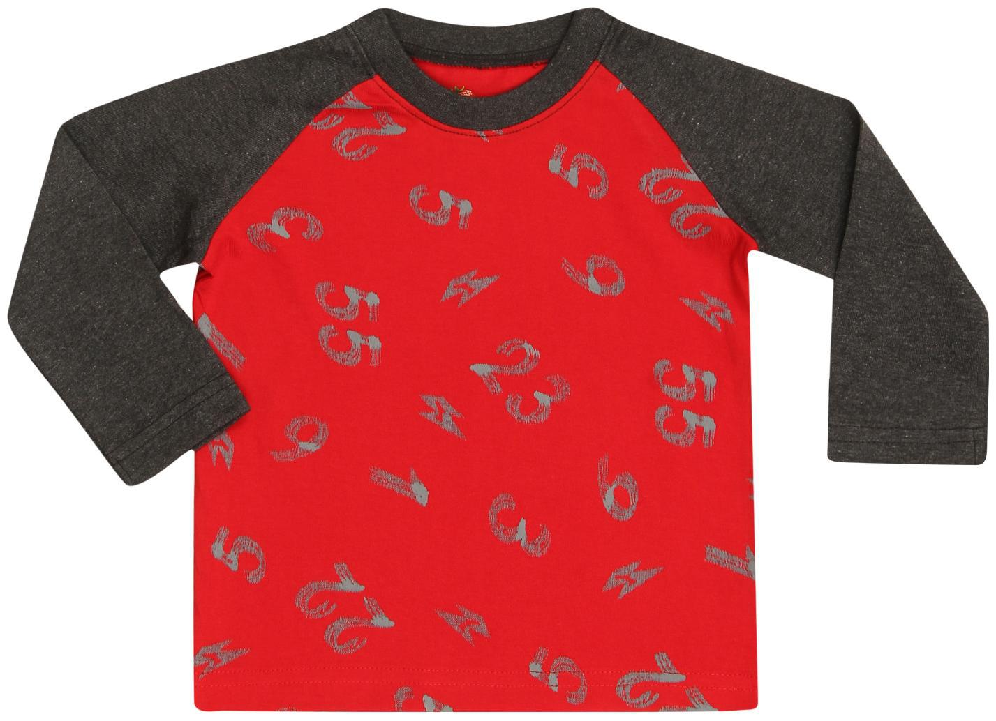 

Strawberry Cotton Printed T shirt for Baby Boy - Red