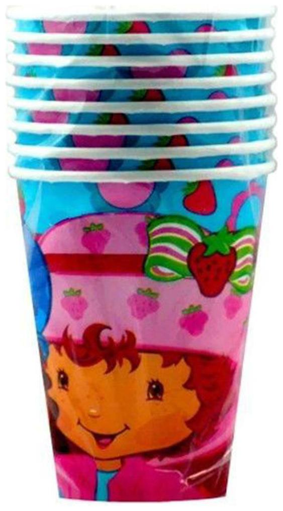 

Strawberry Shortcake Best Friends 9 oz Blue Paper Cups 8 Ct Party Supplies New