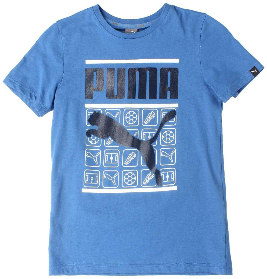 

Puma Boy Cotton Printed T-shirt - Blue