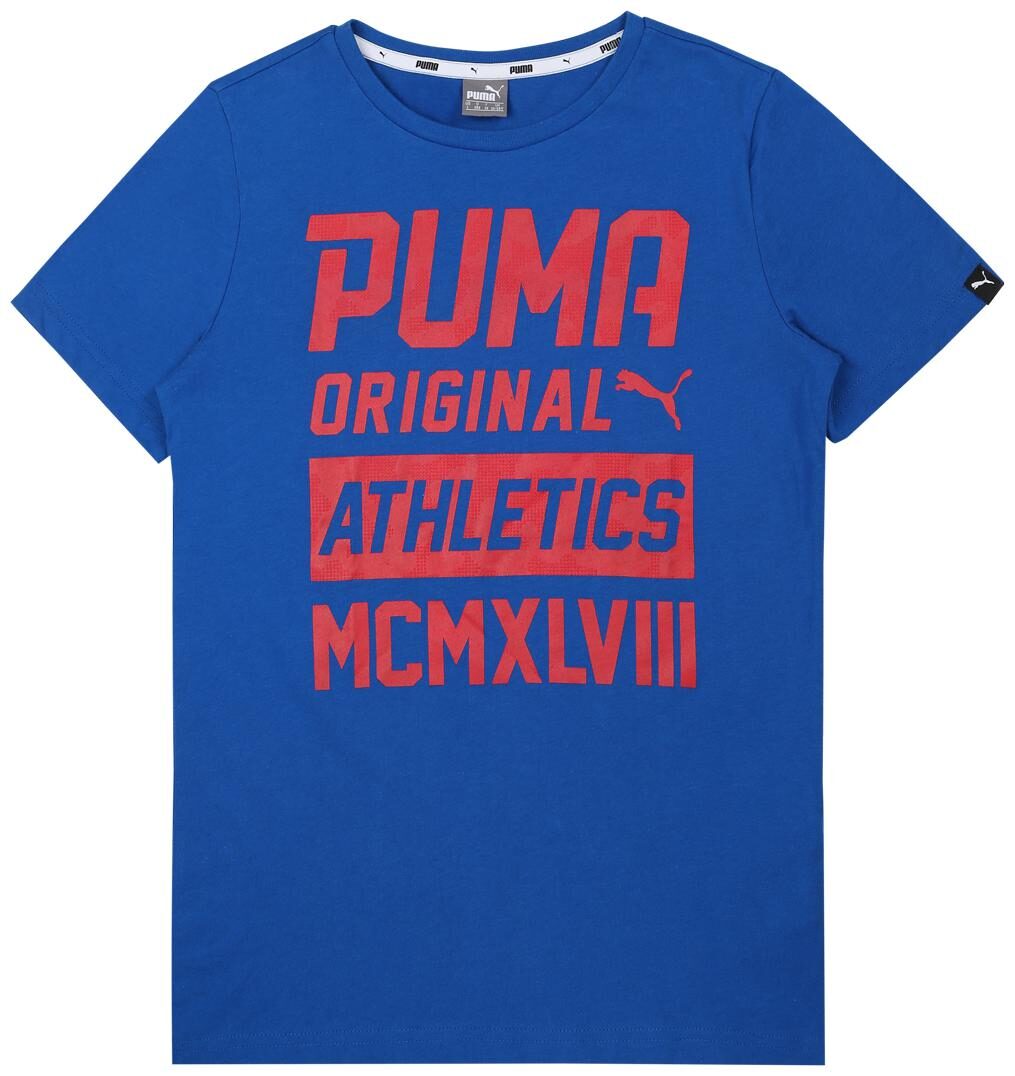 

Puma Boy Cotton Printed T-shirt - Blue