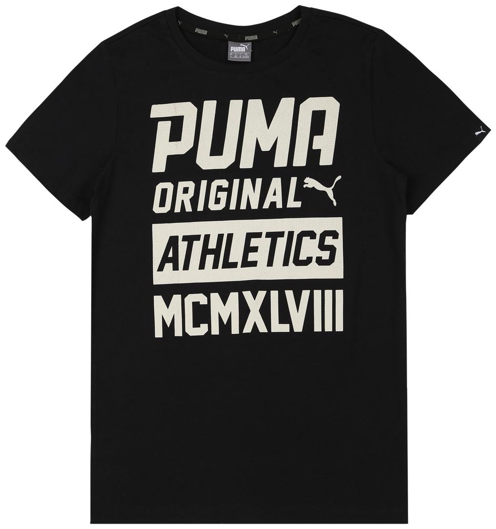 

Puma Boy Cotton Printed T-shirt - Black