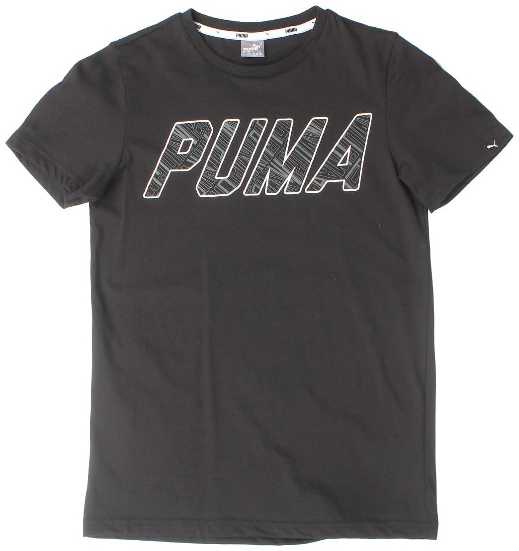 

Puma Boy Cotton Printed T-shirt - Black