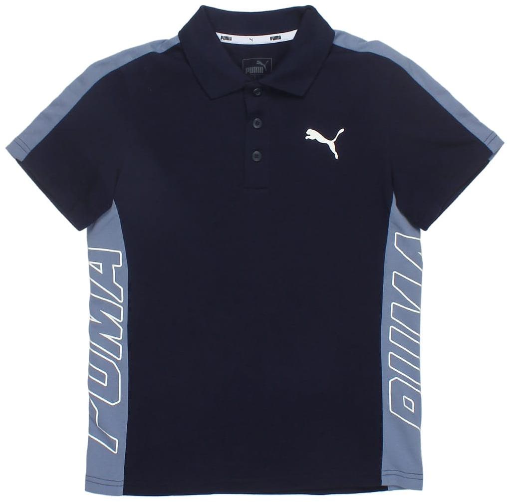 

Puma Boy Cotton Solid T-shirt - Blue