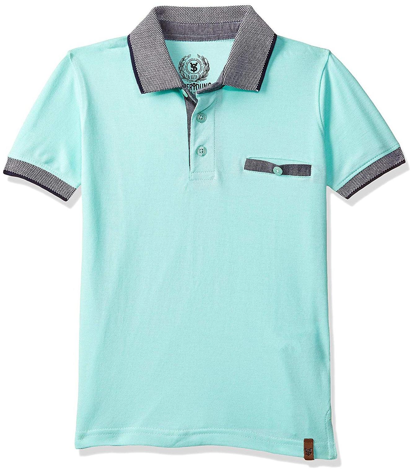 

SUPERYOUNG Boy Cotton Solid T-shirt - Blue
