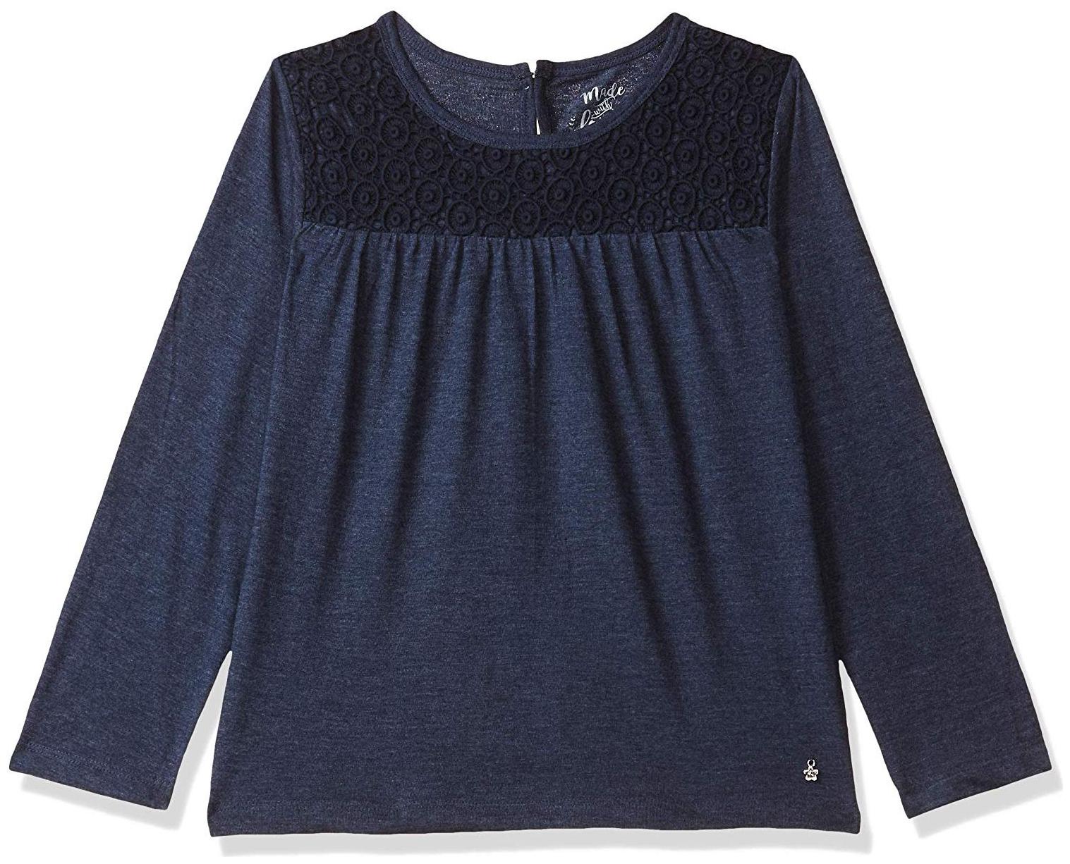 

SUPERYOUNG Girl Cotton Solid Top - Blue