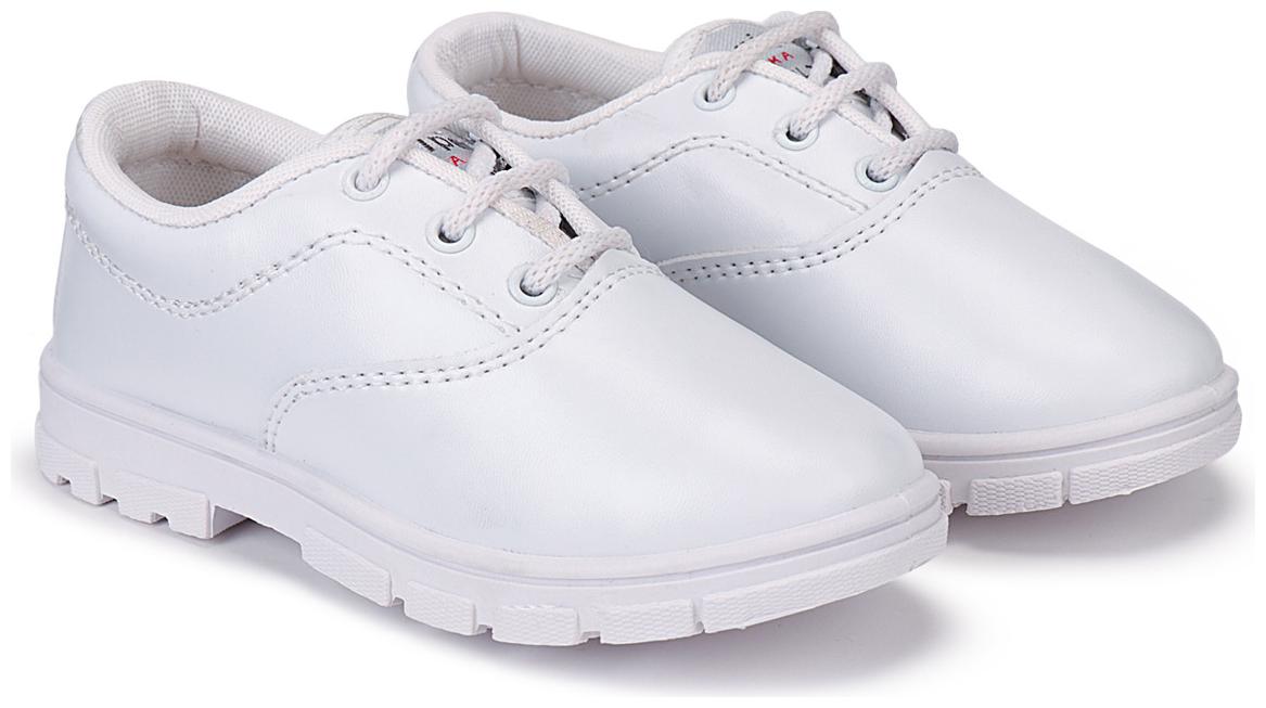 

Swiggy White Boys School Shoes
