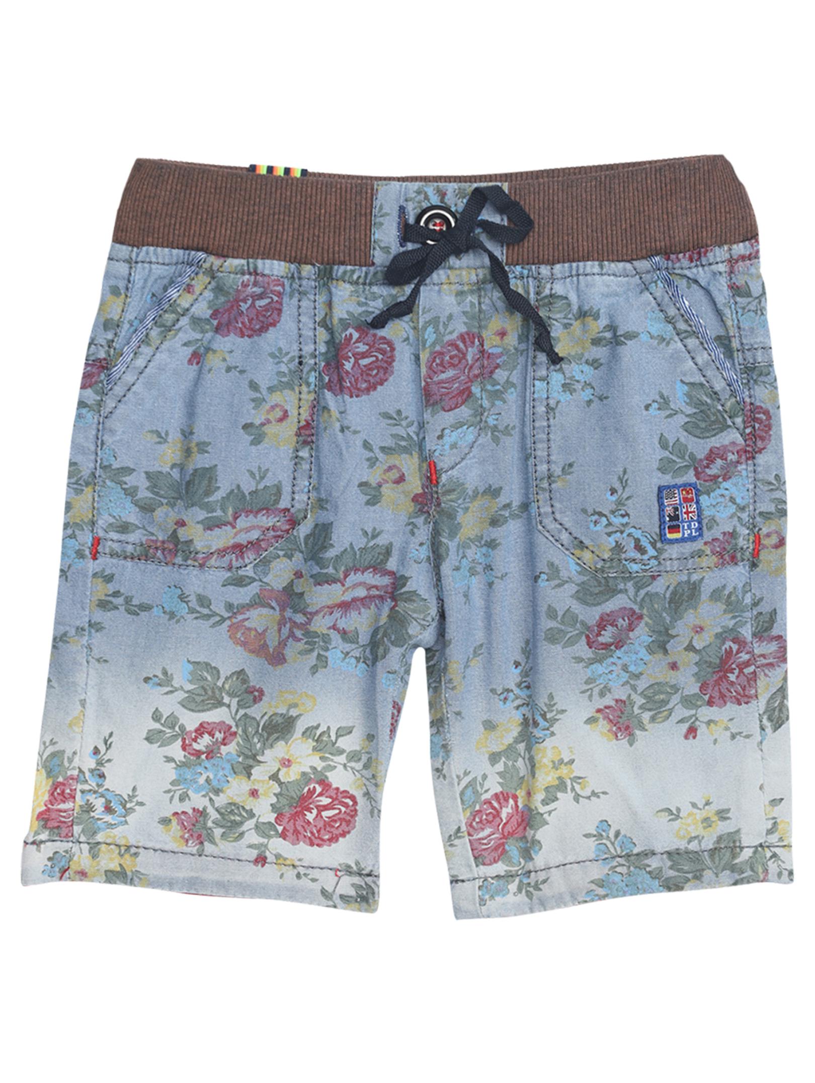 

TADPOLE Boy Printed Shorts 3 4ths - Blue