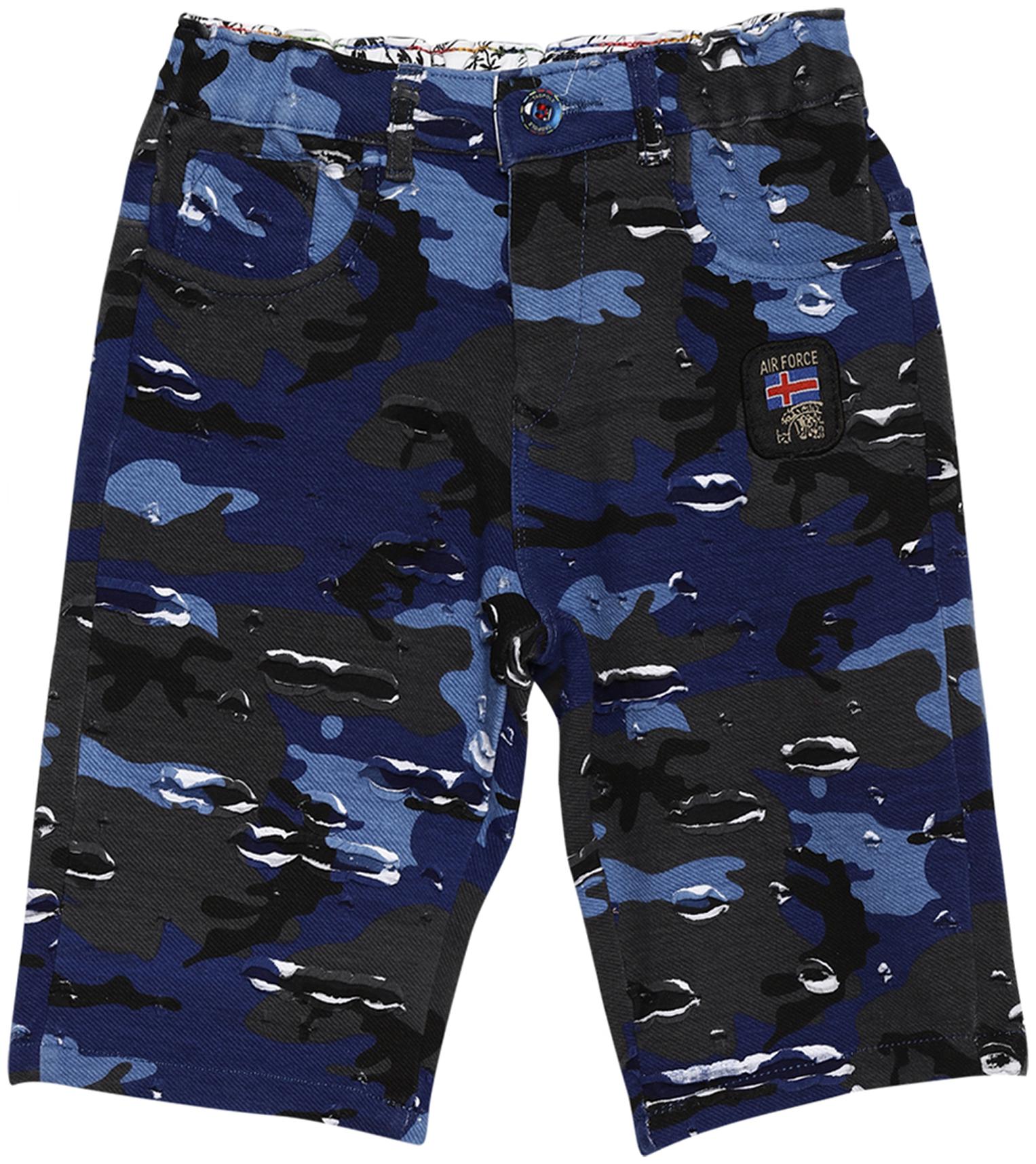 

TADPOLE Boy Printed Shorts 3 4ths - Blue