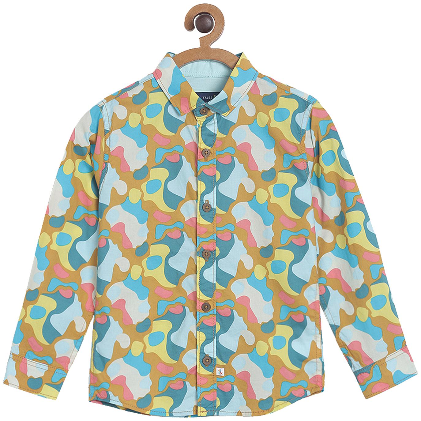 

Tales Stories Boy Cotton Printed Shirt Multi