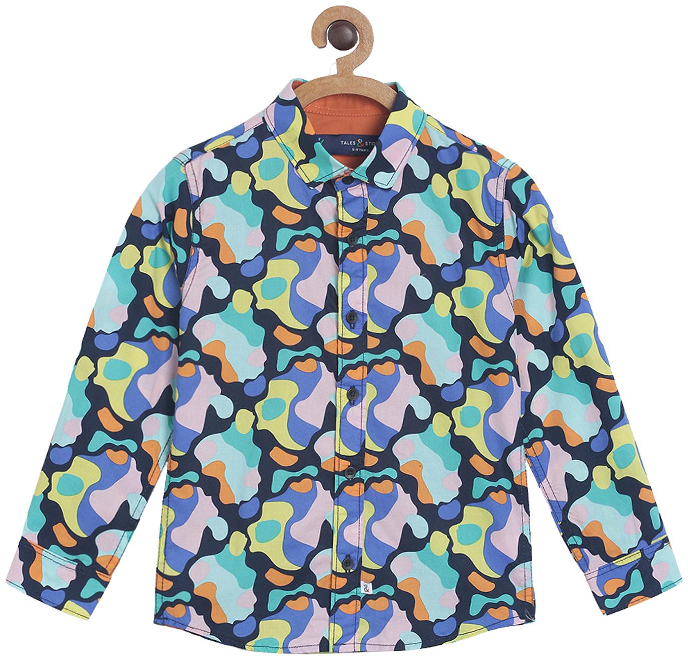 

Tales Stories Boy Cotton Printed Shirt Multi