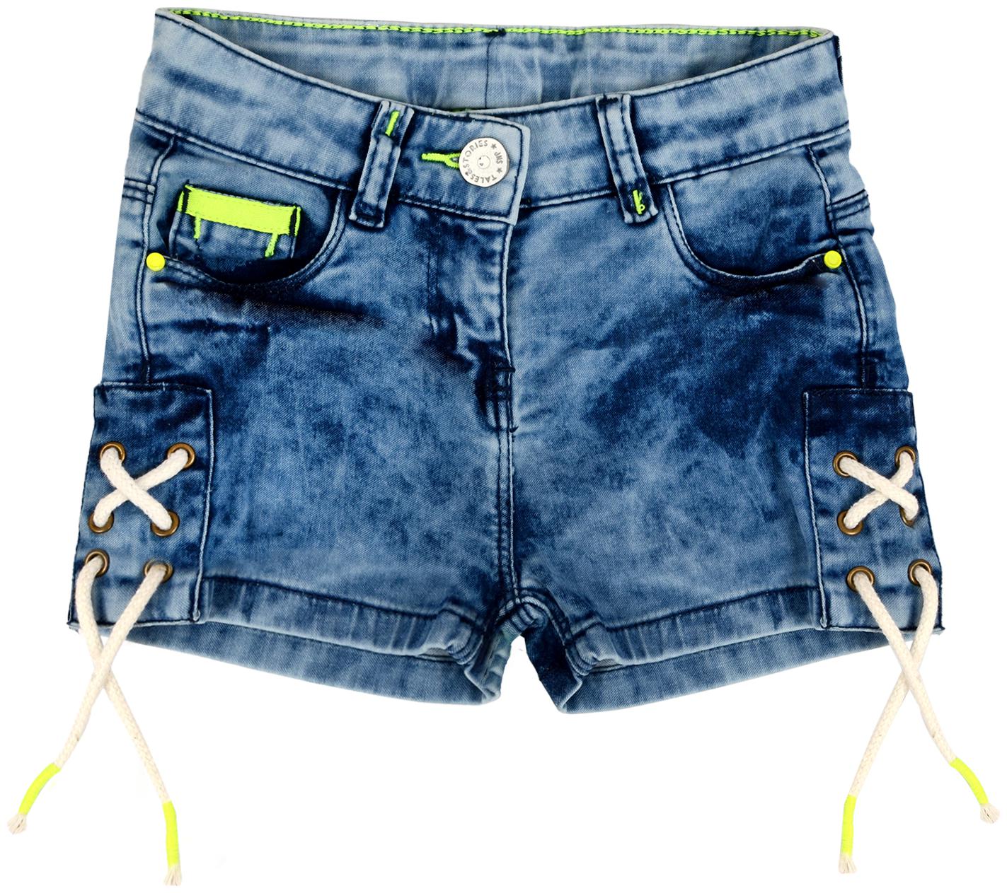 

Tales Stories Girl Cotton blend Solid Hot pants - Blue