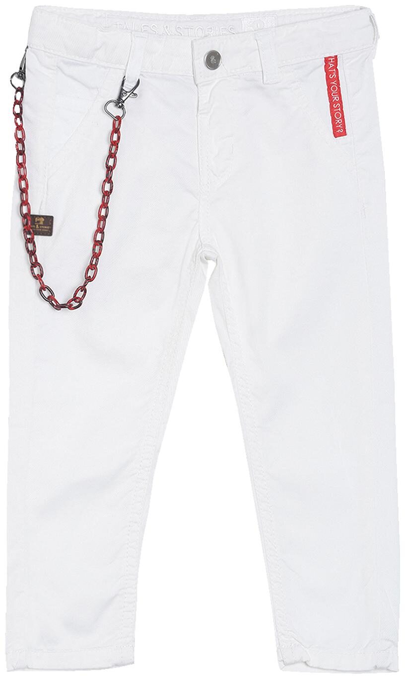 

Tales Stories Baby boy Cotton Solid Jeans - White