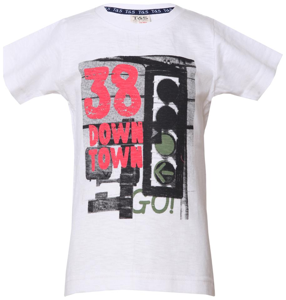 

Tales Stories Boy Cotton Printed T-shirt - White
