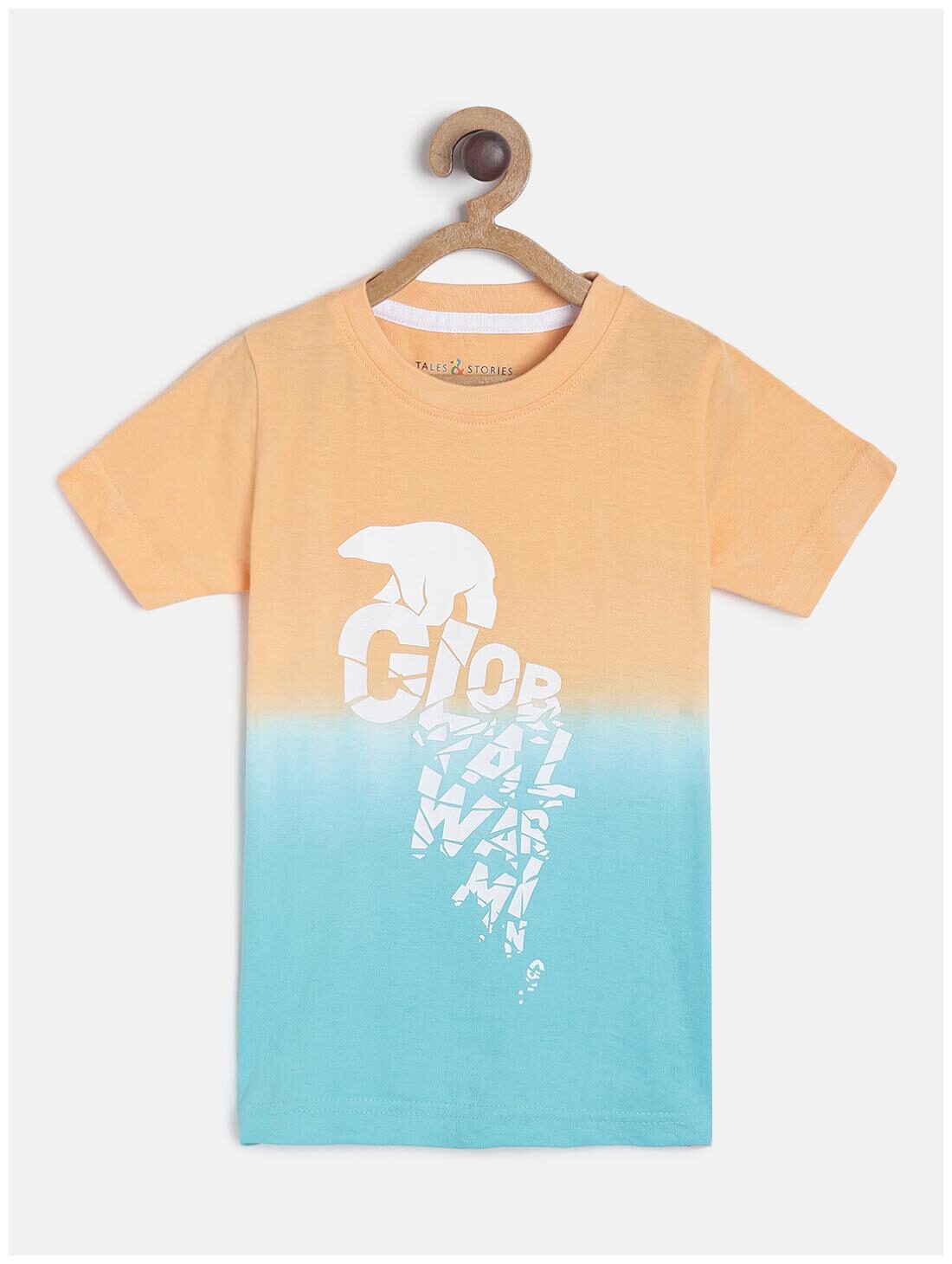 

Tales Stories Boy Cotton Colorblocked T-shirt - Pink