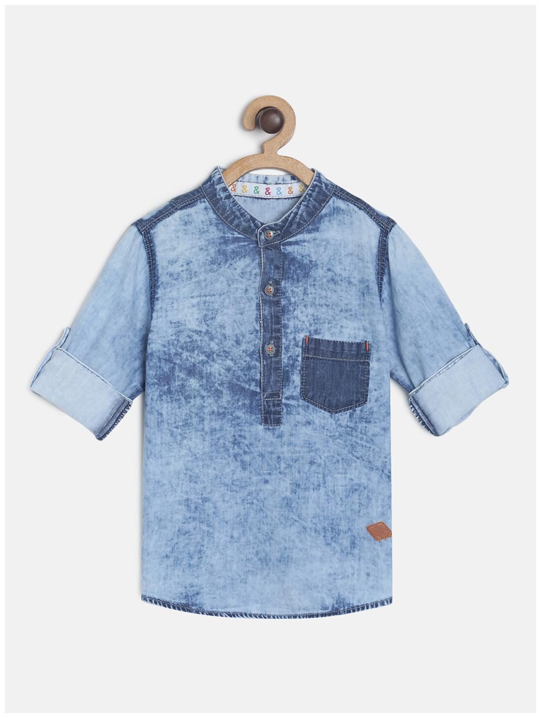 

Tales Stories Boy Cotton Tie dye Shirt Blue