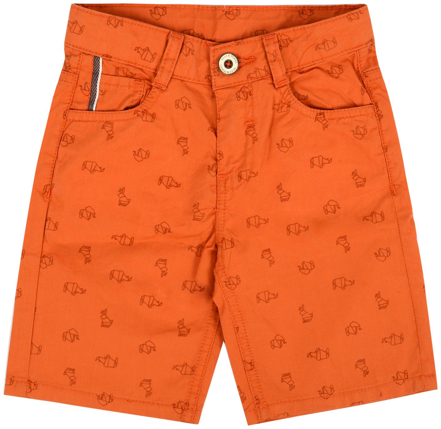 

Tales Stories Cotton Shorts Printed Orange Color For Boys