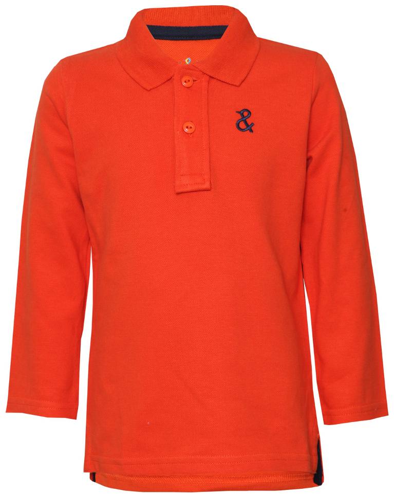 

Tales Stories Cotton Solid T shirt for Baby Boy - Orange