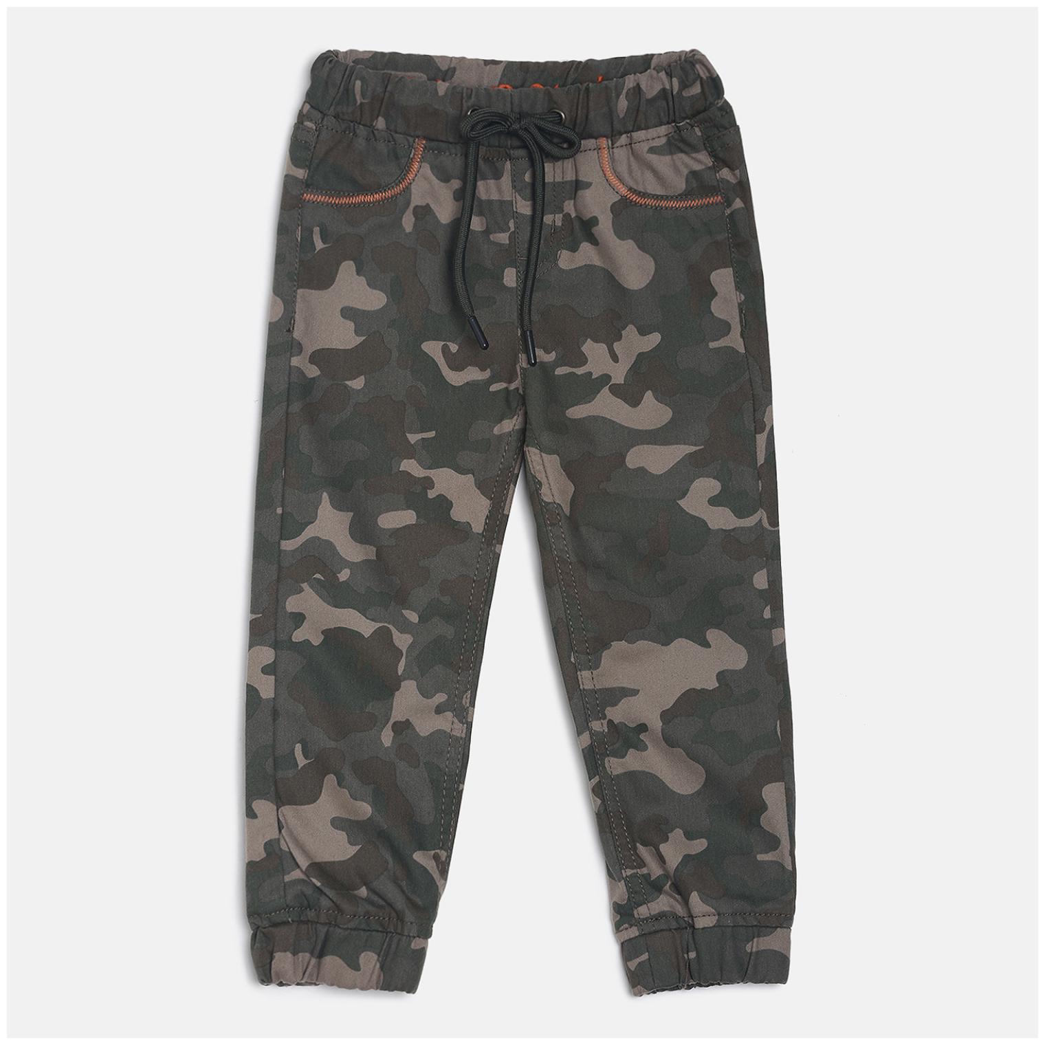 

Tales Stories Baby boy Cotton Printed Jeans - Green