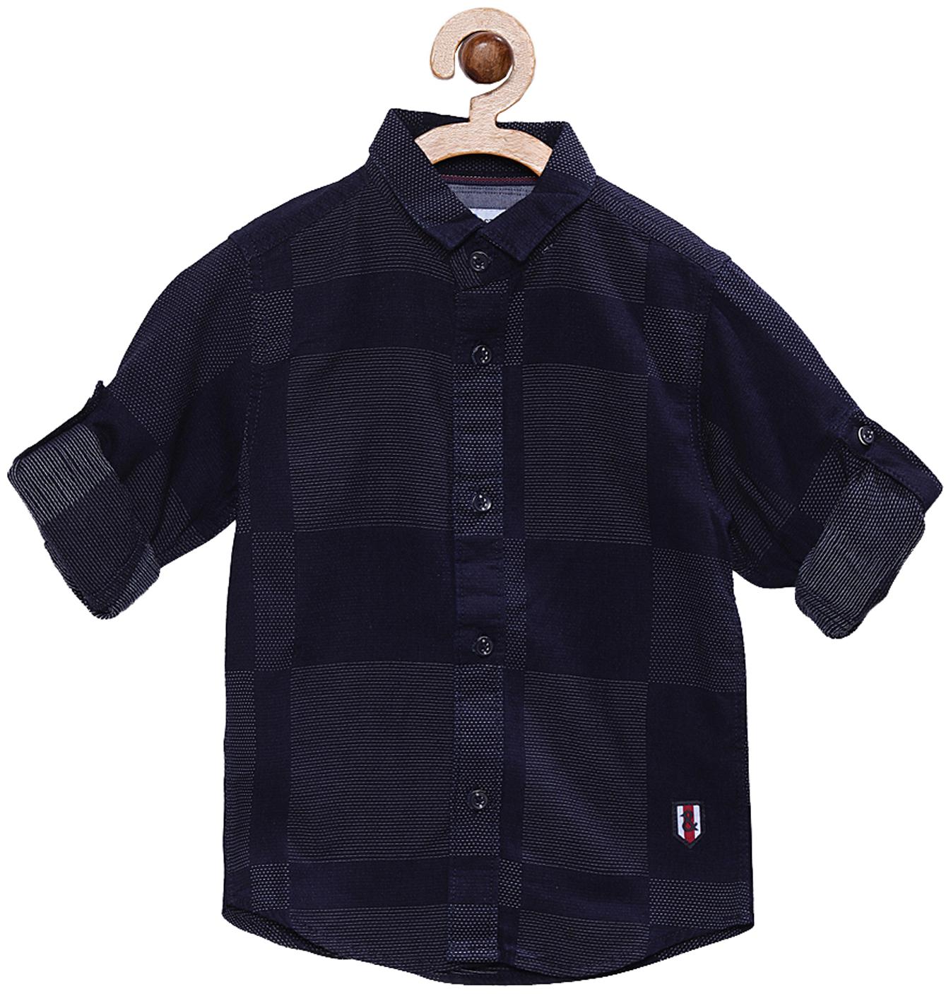 

Tales Stories Cotton Checked Shirt for Baby Boy - Blue